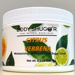 Citrus Verbena! Sunshiny, rich creamy fragrant, exfoliating goodness.